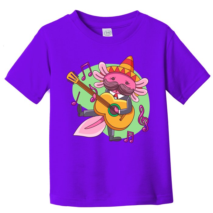 Axolotl Playing Guitar Toddler T-Shirt