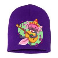 Axolotl Playing Guitar Short Acrylic Beanie