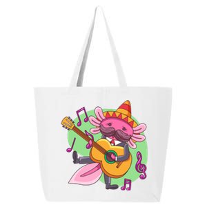 Axolotl Playing Guitar 25L Jumbo Tote