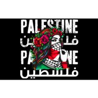 A Palestinian Girl Wearing A Palestinian Bandana Palestine Bumper Sticker