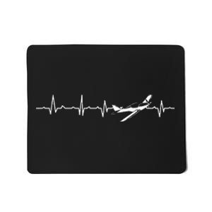 Awesome Pilot Heartbeat Flying Airplane Plane Aircraft Gift Mousepad