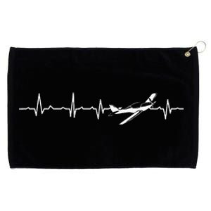 Awesome Pilot Heartbeat Flying Airplane Plane Aircraft Gift Grommeted Golf Towel