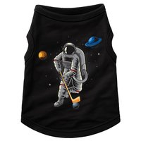 Astronaut playing Hockey in Space Planets Moon Doggie Tank