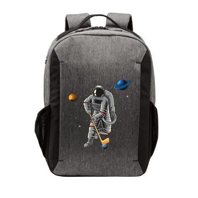 Astronaut playing Hockey in Space Planets Moon Vector Backpack