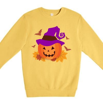 Autumn Pumpkin Halloween Premium Crewneck Sweatshirt