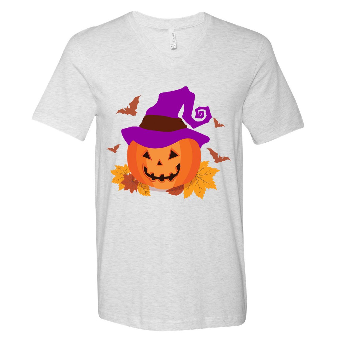 Autumn Pumpkin Halloween V-Neck T-Shirt