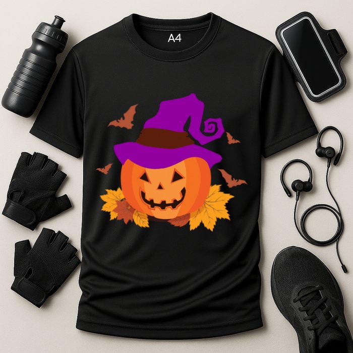 Autumn Pumpkin Halloween Cooling Performance Crew T-Shirt