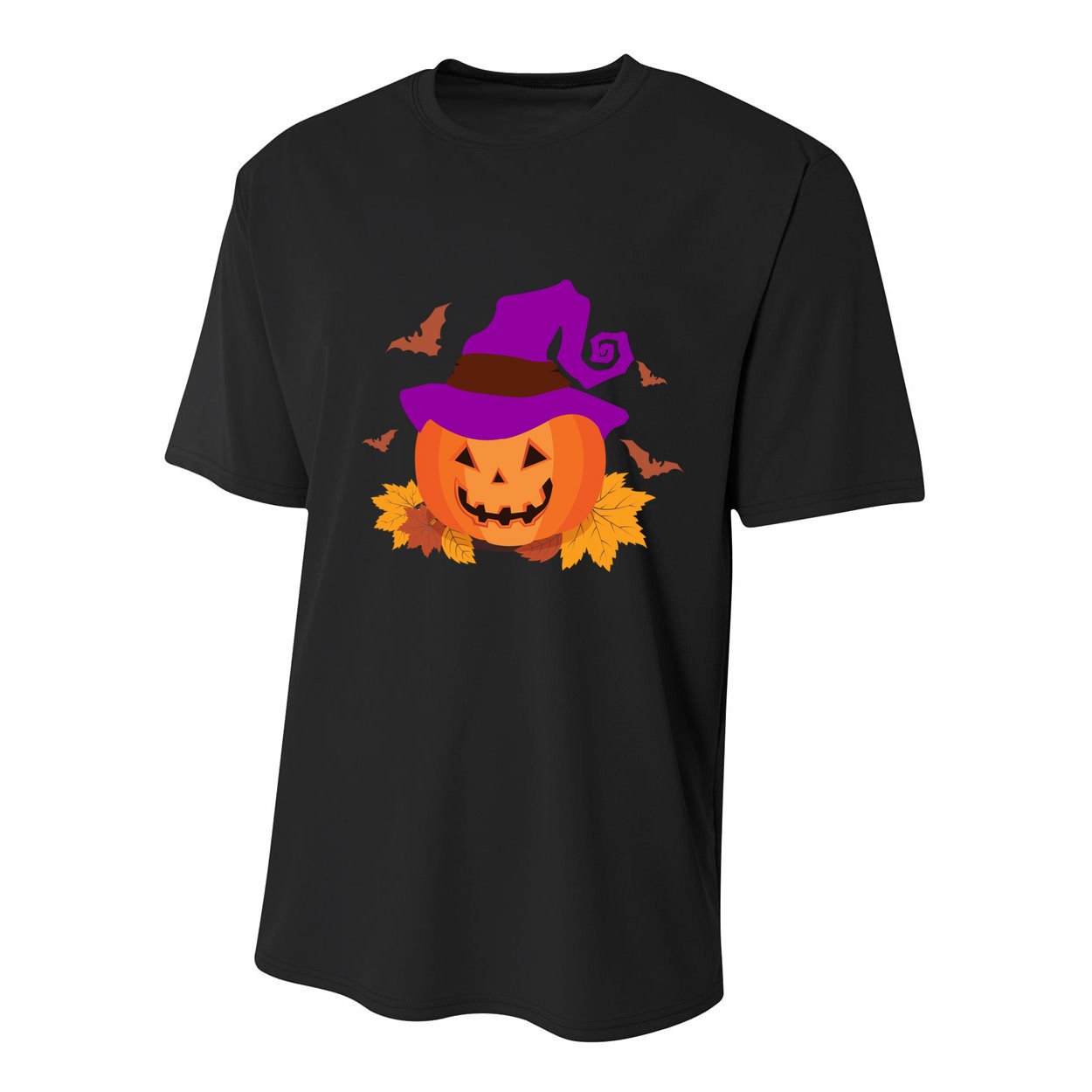 Autumn Pumpkin Halloween Youth Performance Sprint T-Shirt