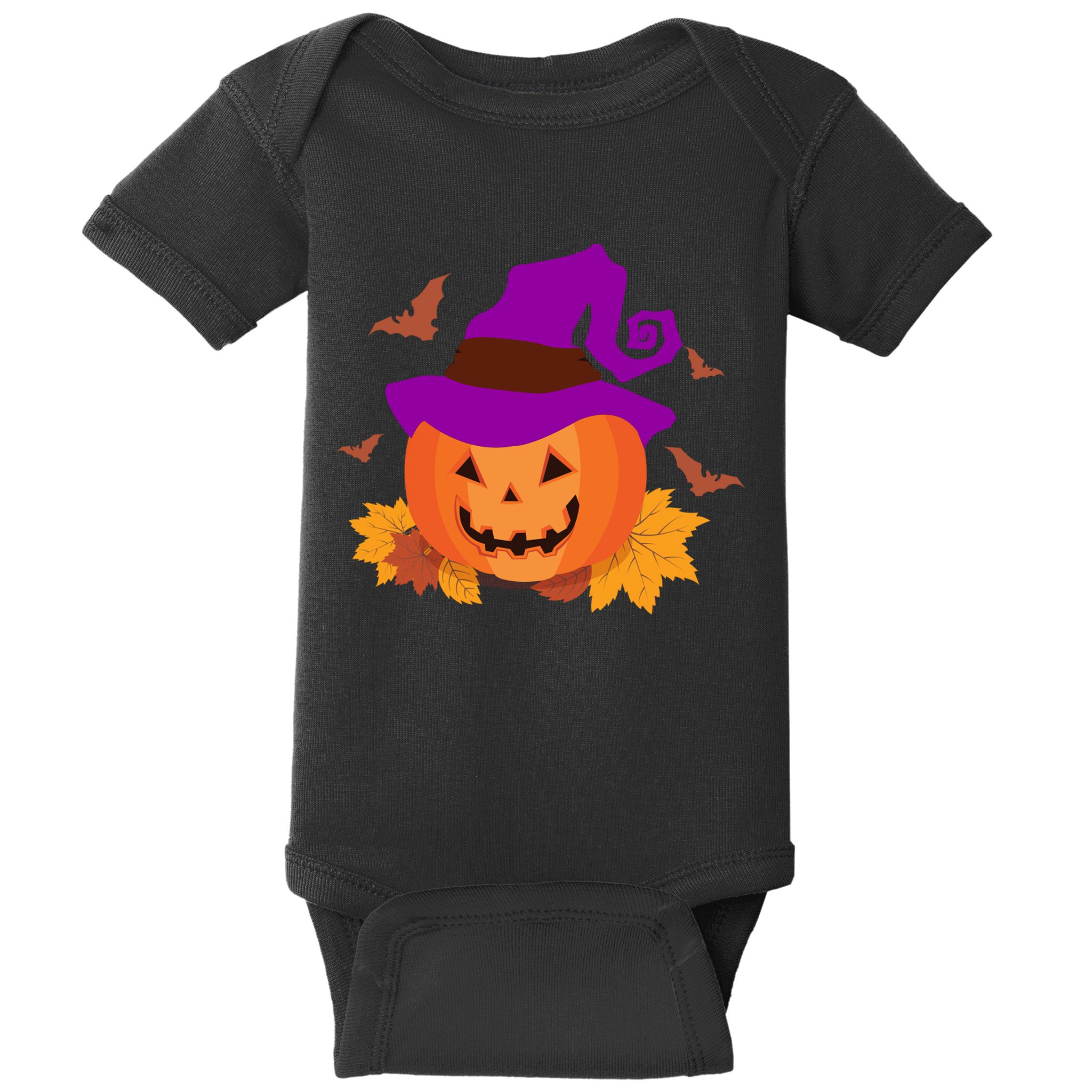 Autumn Pumpkin Halloween Baby Bodysuit