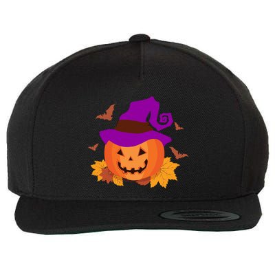 Autumn Pumpkin Halloween Wool Snapback Cap