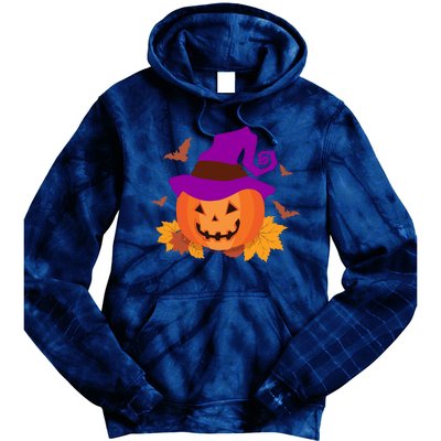 Autumn Pumpkin Halloween Tie Dye Hoodie