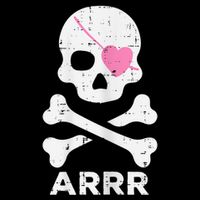 Arrr Pirate Heart Eyepatch Halloween Women Wool Snapback Cap