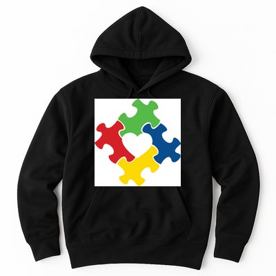 Autism Puzzle Heart Hoodie