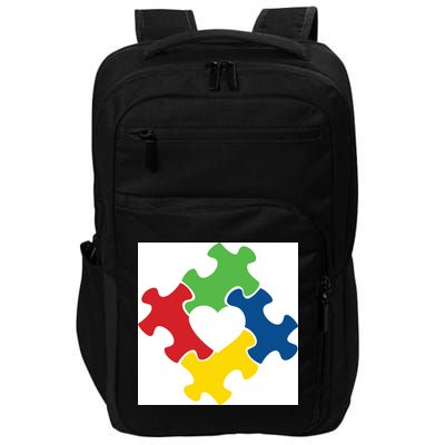 Autism Puzzle Heart Impact Tech Backpack