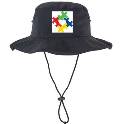 Autism Puzzle Heart Legacy Cool Fit Booney Bucket Hat