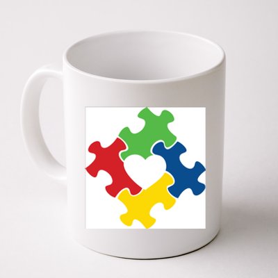 Autism Puzzle Heart Coffee Mug