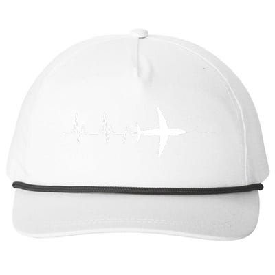 Airplane Pilot Heartbeat Clothing Student Pilot Snapback Five-Panel Rope Hat