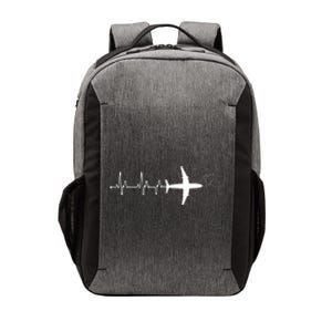 Airplane Pilot Heartbeat Clothing Student Pilot Vector Backpack