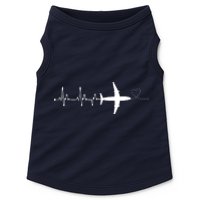 Airplane Pilot Heartbeat Clothing Student Pilot Doggie Tank