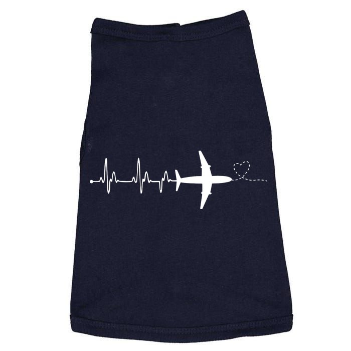 Airplane Pilot Heartbeat Clothing Student Pilot Doggie Tank