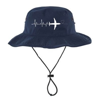 Airplane Pilot Heartbeat Clothing Student Pilot Legacy Cool Fit Booney Bucket Hat