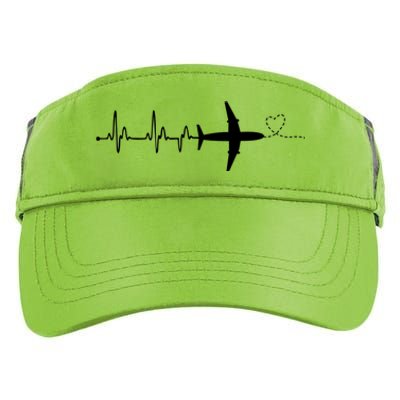 Airplane Pilot Heartbeat Clothing Gift Student Pilot Gift Adult Drive Performance Visor