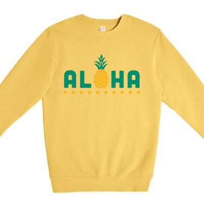 Aloha Pineapple Hawaiian Premium Crewneck Sweatshirt