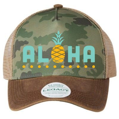 Aloha Pineapple Hawaiian Legacy Tie Dye Trucker Hat