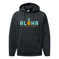 Aloha Pineapple Hawaiian Performance Fleece Hoodie