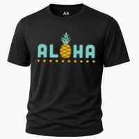 Aloha Pineapple Hawaiian Cooling Performance Crew T-Shirt