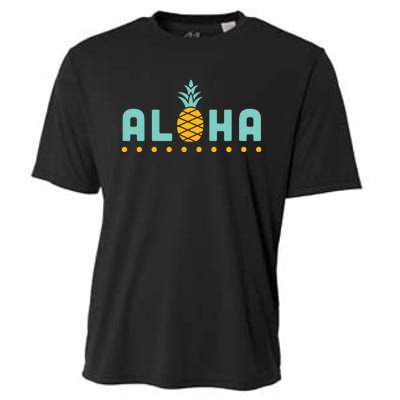 Aloha Pineapple Hawaiian Cooling Performance Crew T-Shirt