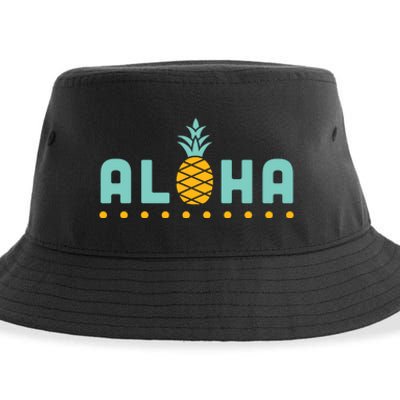 Aloha Pineapple Hawaiian Sustainable Bucket Hat