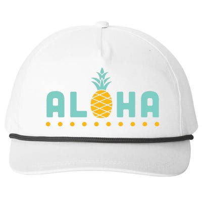 Aloha Pineapple Hawaiian Snapback Five-Panel Rope Hat