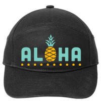 Aloha Pineapple Hawaiian 7-Panel Snapback Hat