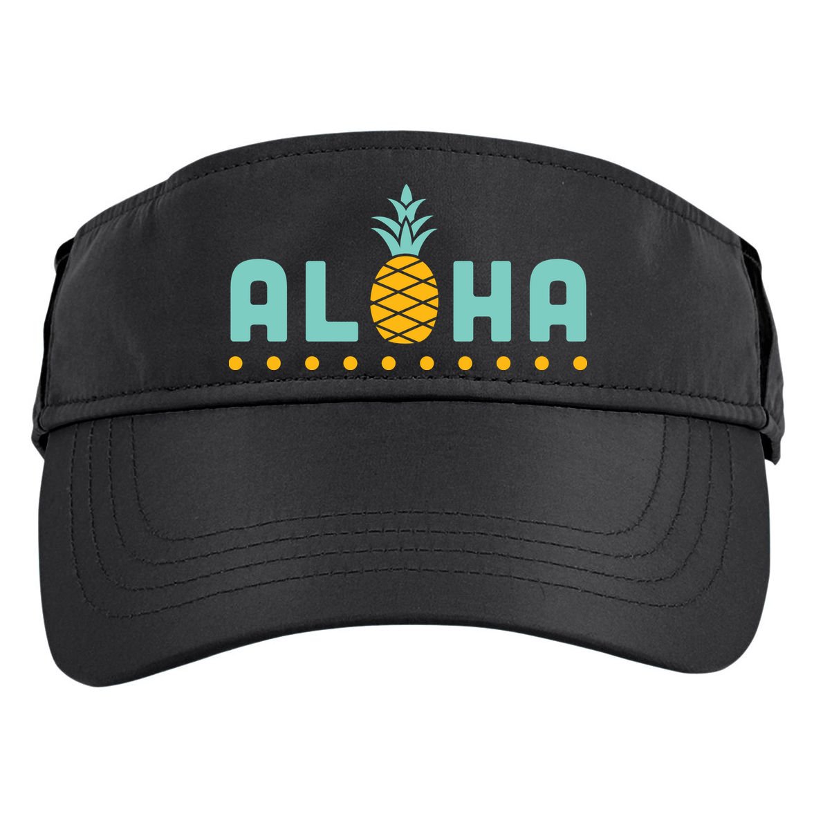 Aloha Pineapple Hawaiian Adult Drive Performance Visor