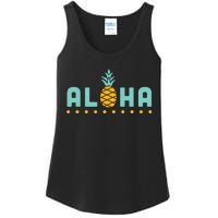 Aloha Pineapple Hawaiian Ladies Essential Tank