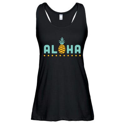 Aloha Pineapple Hawaiian Ladies Essential Flowy Tank