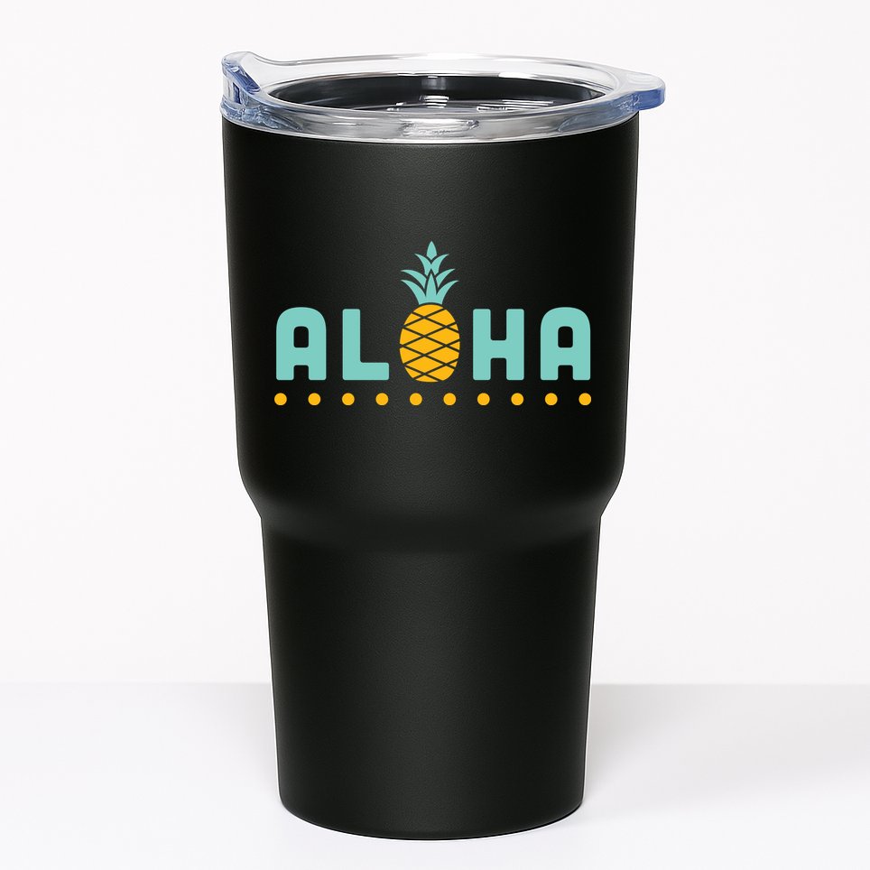 Aloha Pineapple Hawaiian Tumbler
