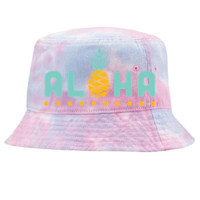 Aloha Pineapple Hawaiian Tie-Dyed Bucket Hat