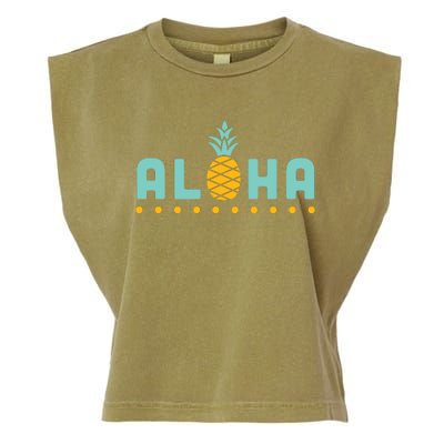 Aloha Pineapple Hawaiian Garment-Dyed Women's Muscle Tee