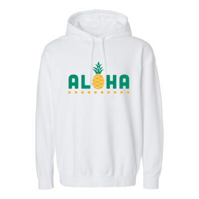 Aloha Pineapple Hawaiian Garment-Dyed Fleece Hoodie