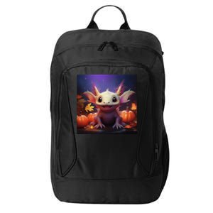 Axolotl Pumpkin – Halloween Thanksgiving Fall Harvest City Backpack