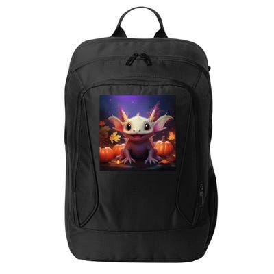 Axolotl Pumpkin – Halloween Thanksgiving Fall Harvest City Backpack