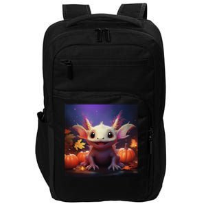 Axolotl Pumpkin – Halloween Thanksgiving Fall Harvest Impact Tech Backpack