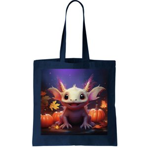 Axolotl Pumpkin – Halloween Thanksgiving Fall Harvest Tote Bag