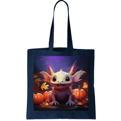 Axolotl Pumpkin – Halloween Thanksgiving Fall Harvest Tote Bag