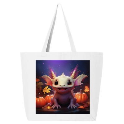 Axolotl Pumpkin – Halloween Thanksgiving Fall Harvest 25L Jumbo Tote