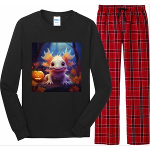 Axolotl Pumpkin – Halloween Thanksgiving Fall Harvest Long Sleeve Pajama Set