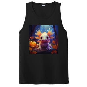 Axolotl Pumpkin – Halloween Thanksgiving Fall Harvest PosiCharge Competitor Tank