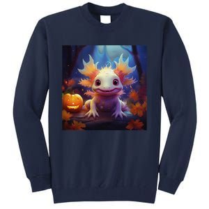 Axolotl Pumpkin – Halloween Thanksgiving Fall Harvest Tall Sweatshirt